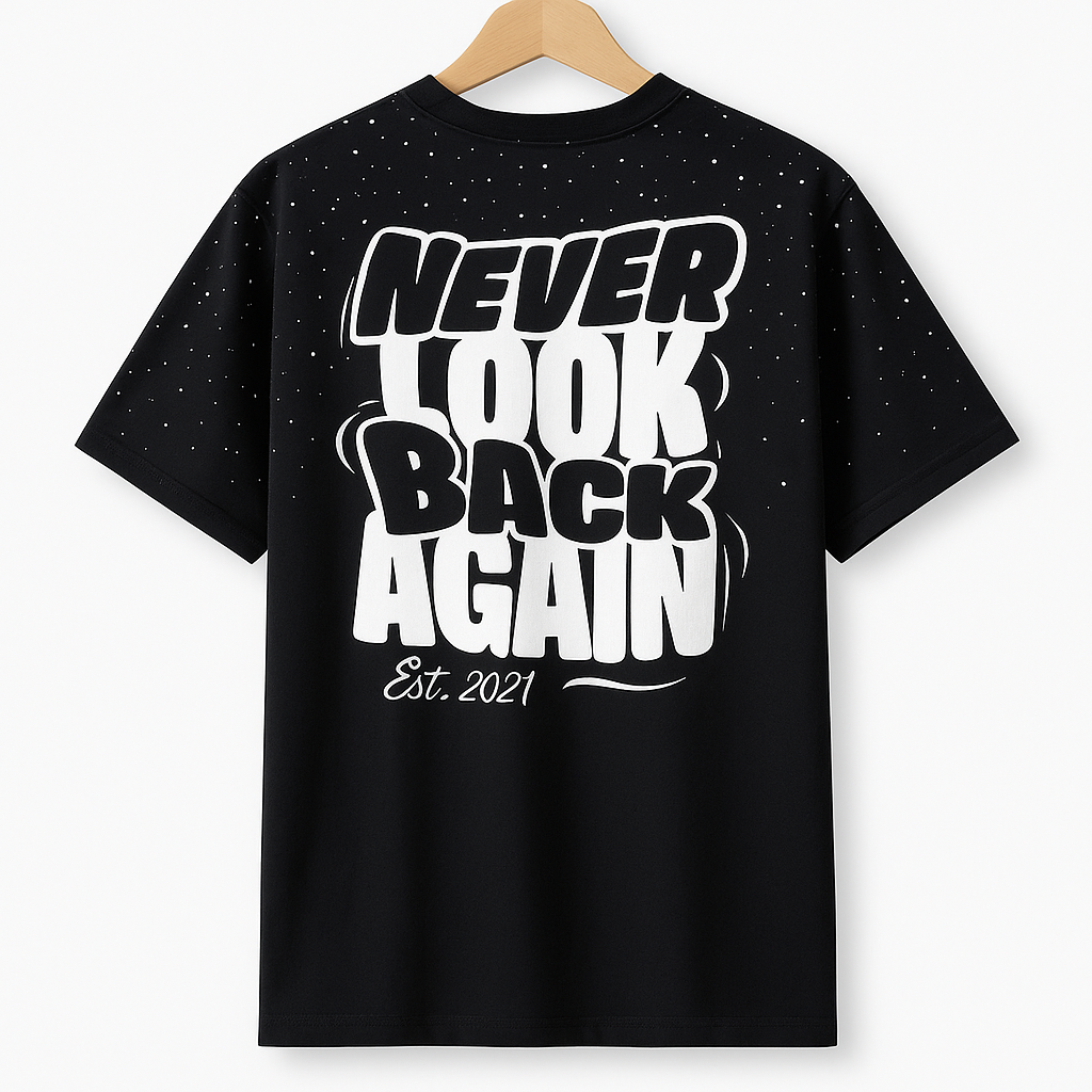 Black Rhinestones F8 oversized shirt