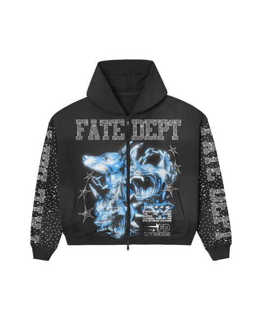 Diamond Pack Zip Up hoodie